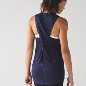 lululemon Bend And Twist Tank Deep Indigo